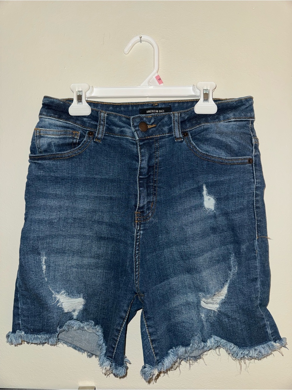 Like new, American Bazi, Fashion Nova, high rise Jean shorts, size Medium